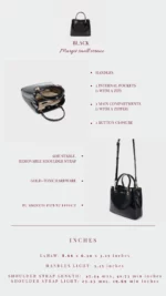 Borsa a mano Margot small vernice-black - immagine 2