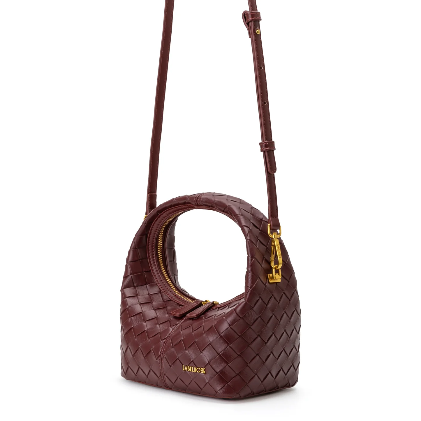 IMG_9021 Borsa a mano WEAVE ICON burgundy - immagine 4
