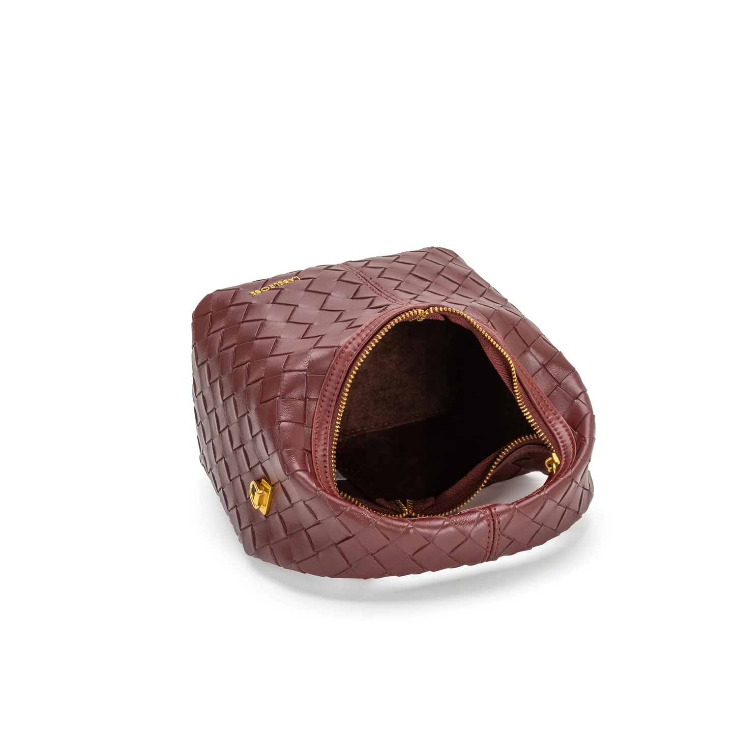 IMG_9022 Borsa a mano WEAVE ICON burgundy - immagine 3