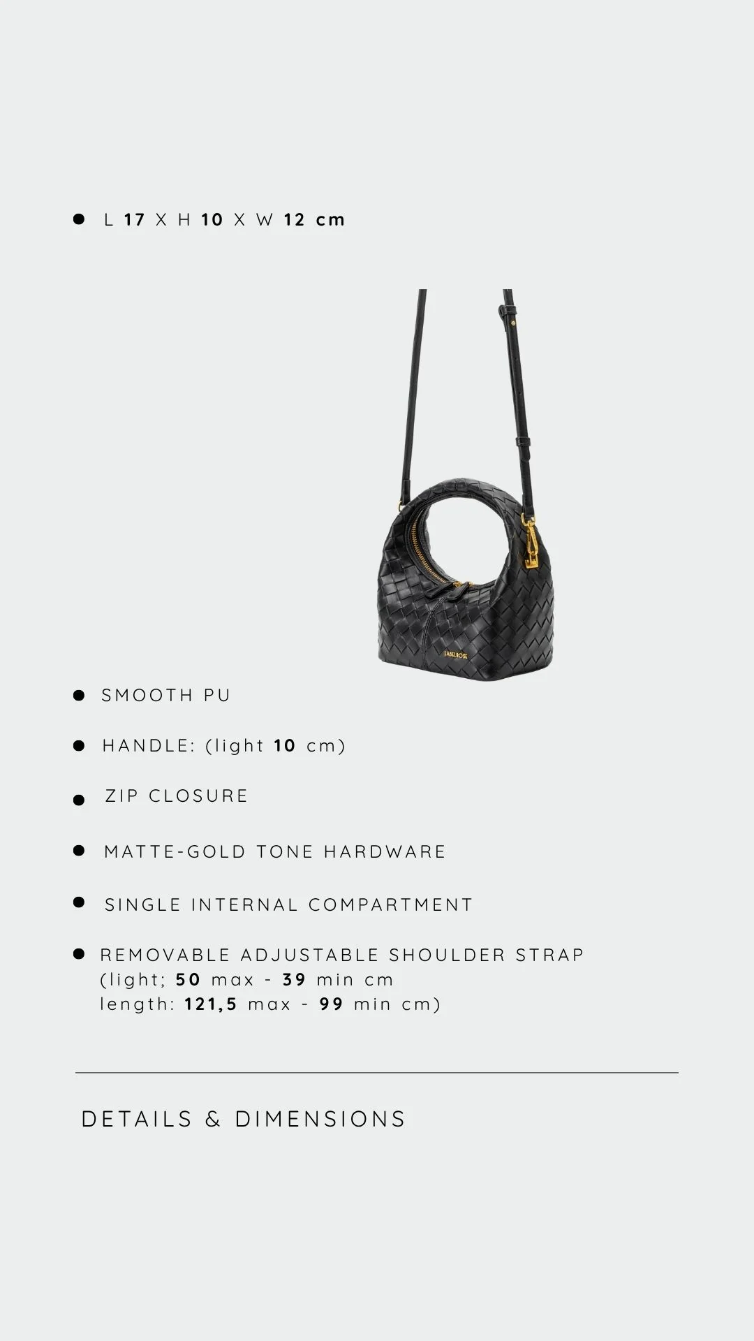 IMG_9027 Borsa a mano WEAVE ICON black - immagine 4