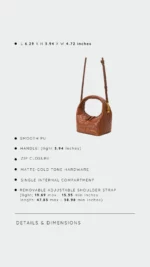 Borsa a mano WEAVE ICON caramel - immagine 2