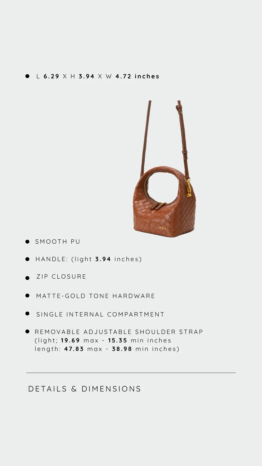 IMG_9035 Borsa a mano WEAVE ICON caramel - immagine 2