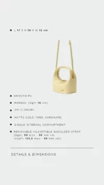 Borsa a mano WEAVE ICON butter - immagine 3