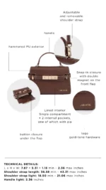 Borsa a mano Grace chocolate - immagine 2