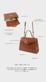 Borsa a tracolla Isabel brown - immagine 2