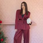 Tailleur Elegant bordeaux